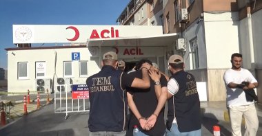 Police escort a FETÖ suspect for a medical checkup following his arrest, Istanbul, Türkiye, Oct. 18, 2024. (DHA Photo)