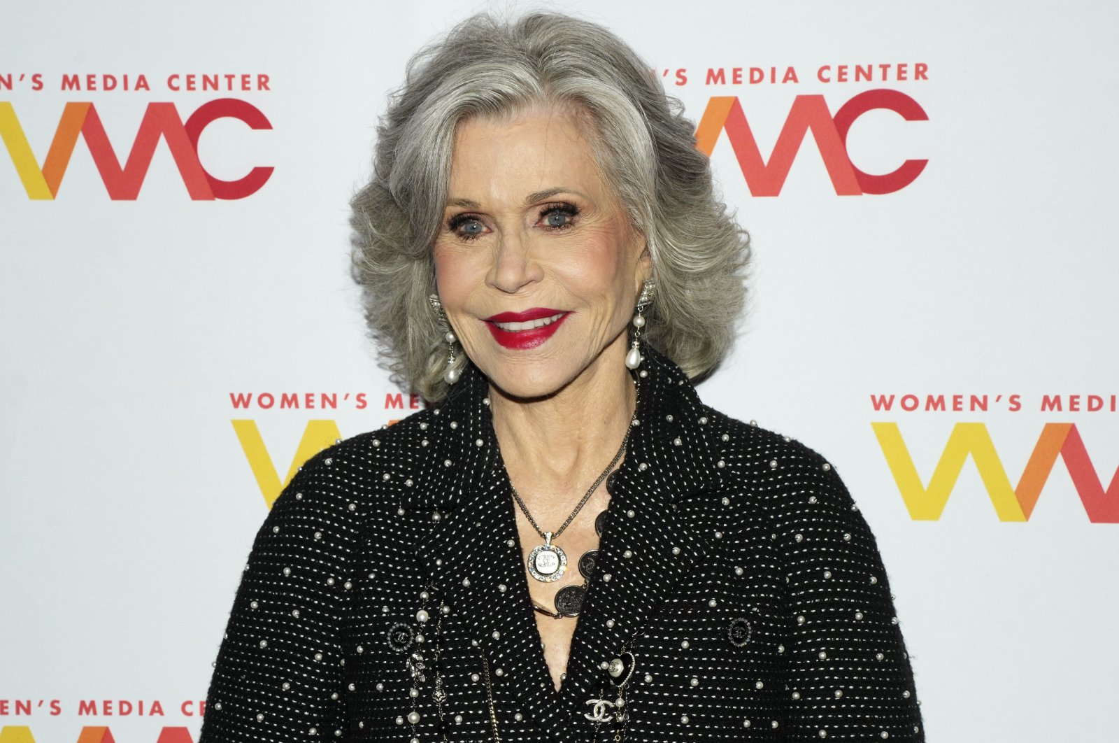 Jane Fonda attends the Women&#039;s Media Center&#039;s 2024 Women&#039;s Media Awards at the JW Marriott Essex House in New York, U.S., Sept. 19, 2024. (AP Photo)