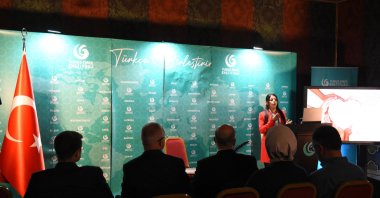 The audience listens to a speaker during the event at the Yunus Emre Institute in Rome celebrating the teachings of the poet Yunus Emre, Rome, Italy, Oct. 20, 2024. (AA Photo)
