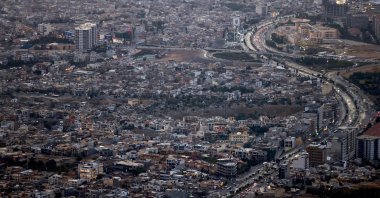 An aerial view shows Sulaymaniyah, a city under the Kurdistan Regional Government (KRG) administration, northern Iraq, Oct. 18, 2024. (AFP Photo)