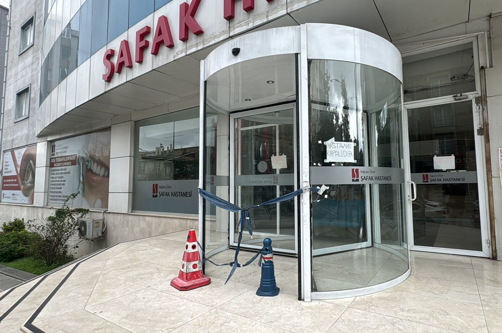 Şafak Hospital is among the facilities whose licenses have been revoked amid the ongoing investigation, Istanbul, Türkiye, Oct. 18, 2024. (IHA Photo)