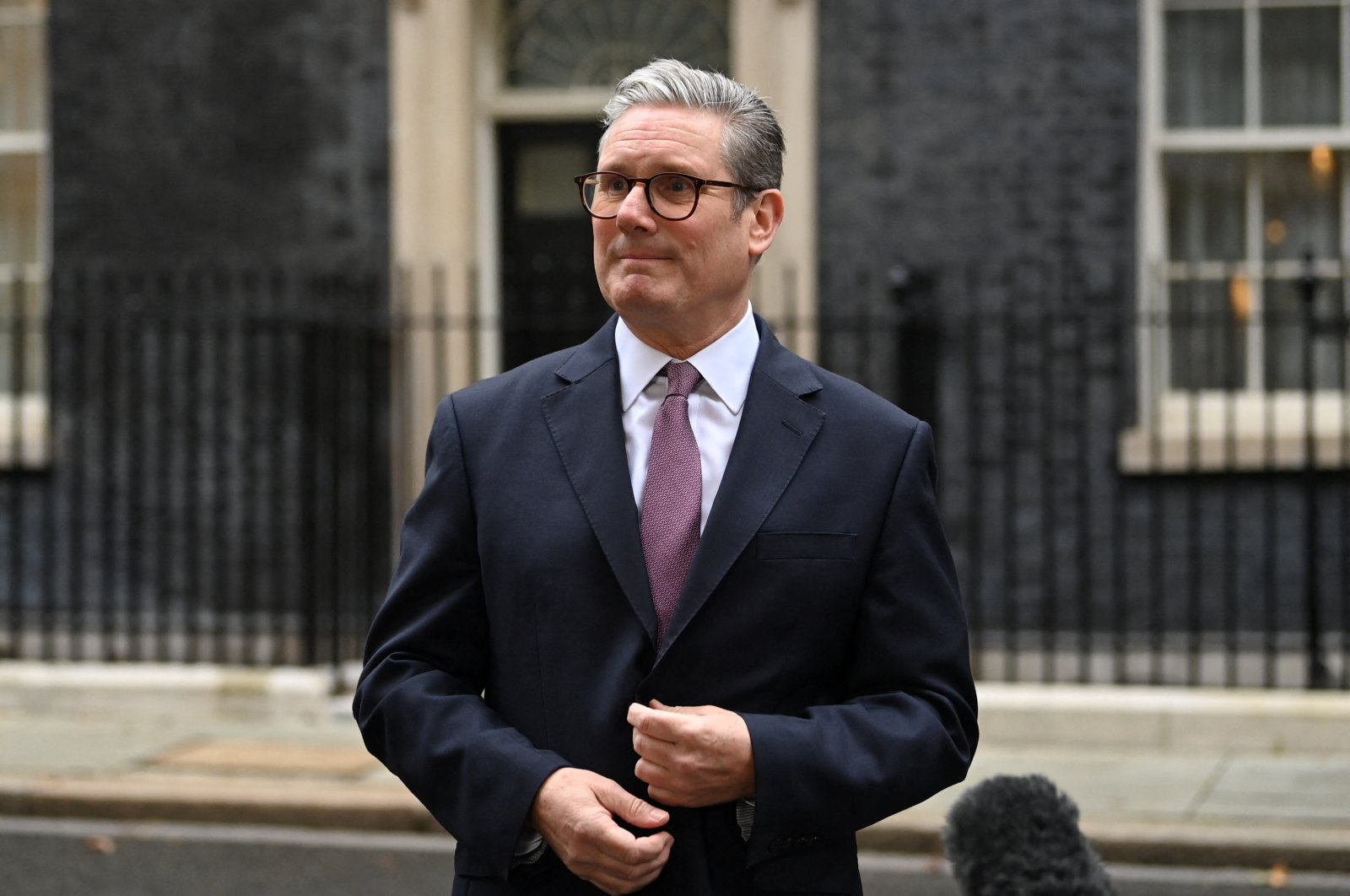 British Prime Minister Keir Starmer stands outside Number 10 Downing Street, London, Britain, Oct. 15, 2024. (Reuters Photo)