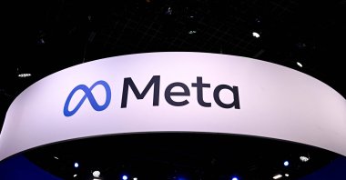 A logo of U.S. tech company Meta is displayed during the Vivatech technology startups and innovation fair, at the Porte de Versailles exhibition center in Paris, France, May 22, 2024. (AFP Photo)