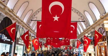 People stroll through the historic Grand Bazaar, a popular tourist attraction and one of the country's most important economic venues, Istanbul, Türkiye, Oct. 22, 2024. (Reuters Photo)