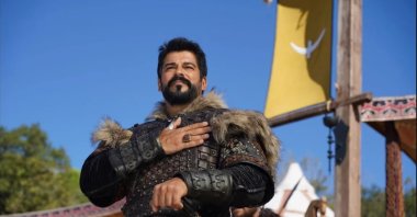 A still shot of Burak Özçivit from the movie &quot;Kuruluş Osman.&quot; (Sabah Photo)