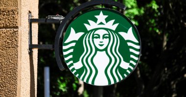 The logo of the American coffee company Starbucks is seen in Mexico City, Mexico, June 15, 2024. (Reuters Photo)