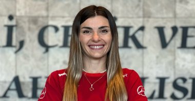 Turkish women's national football team goalkeeper Selda Akgöz poses for a photo, Istanbul, Türkiye, Oct. 21, 2024. (AA Photo)