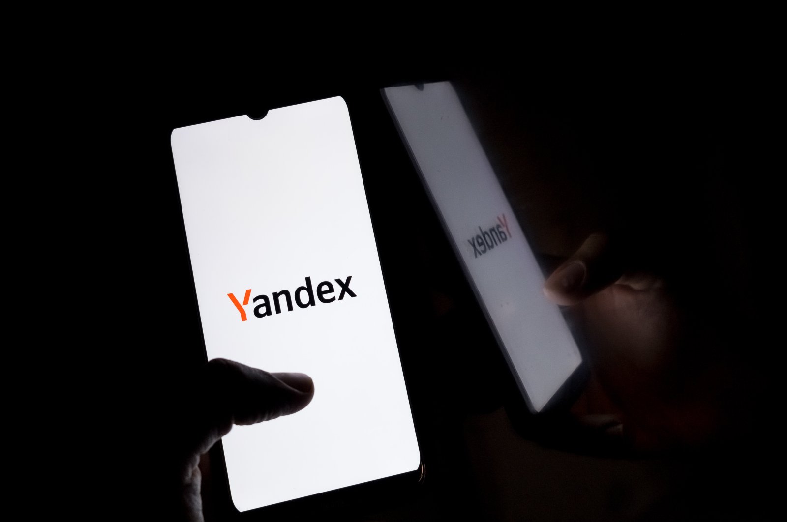 The Yandex logo is displayed on a smartphone screen in Athens, Greece, Sept. 9, 2024 (Reuters Photo)