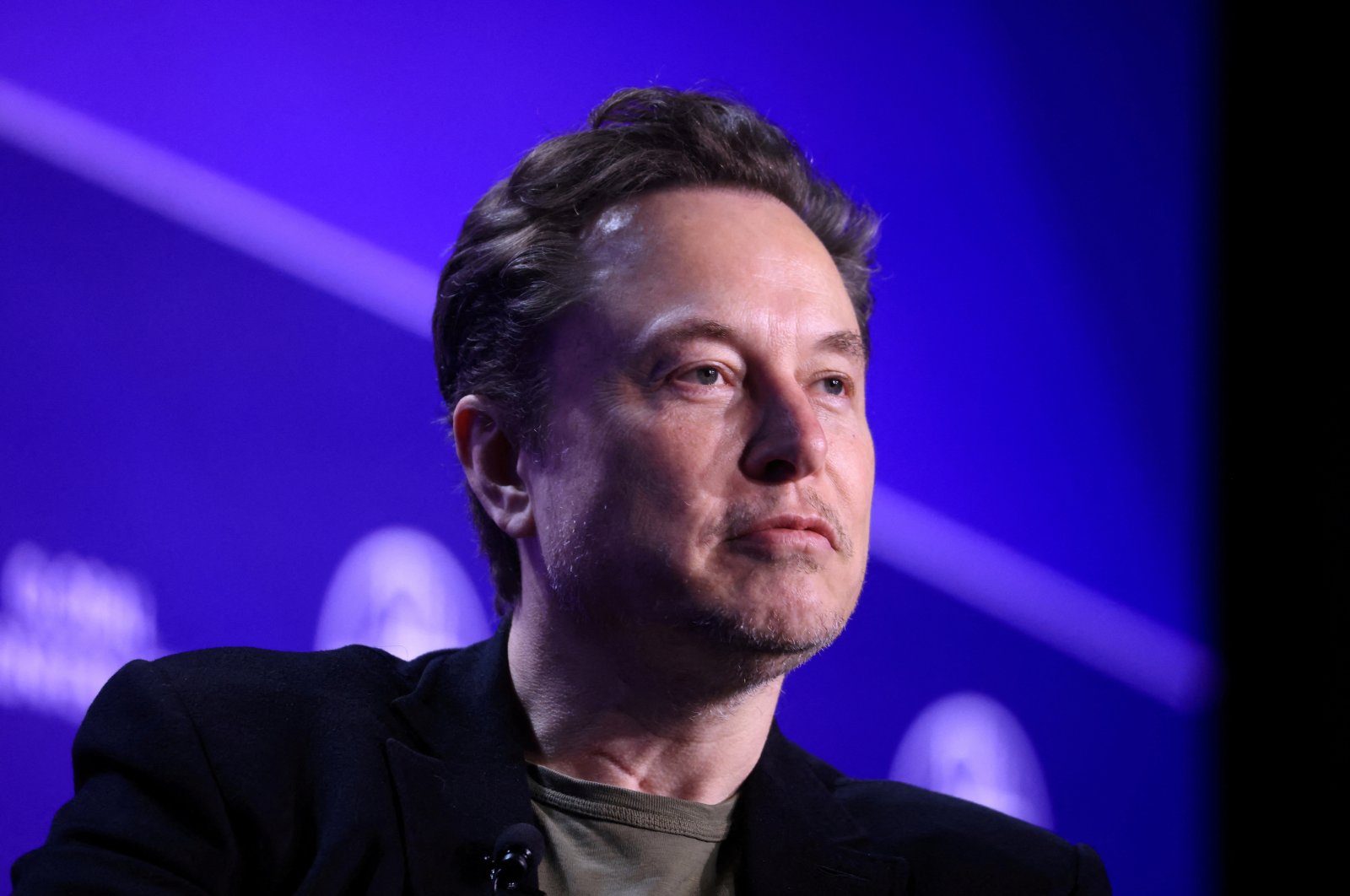 Elon Musk, chief executive officer of SpaceX and Tesla and owner of X, looks on during the Milken Conference 2024 Global Conference Sessions at the Beverly Hilton in Beverly Hills, California, U.S., May 6, 2024. (Reuters Photo)