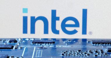 Intel's logo is seen in this illustration taken on Jan. 8, 2024. (Reuters Photo)