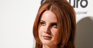 Lana Del Rey arrives at the 2016 Elton John AIDS Foundation Oscar Viewing Party at West Hollywood Park in West Hollywood, California, U.S., Feb. 28, 2016, (AP Photo)