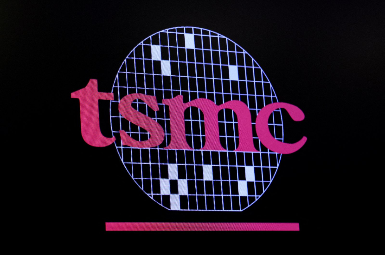 The company logo for Taiwan Semiconductor Manufacturing Company (TSMC) is displayed on a screen on the floor of the New York Stock Exchange (NYSE), New York City, U.S., Sept. 26, 2023. (Reuters Photo)