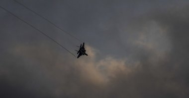 An Israeli Air Force F-15 jet fighter maneuvers over northern Israel, Feb. 27, 2024. (AP Photo)