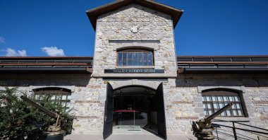 View of the entrance to the Imalat-ı Harbiye Museum in Ankara, Türkiye, Oct. 18, 2024. (AA Photo)