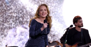 Adele performs onstage at Messe München, Munich, Germany, Aug. 2, 2024. (Getty Images)