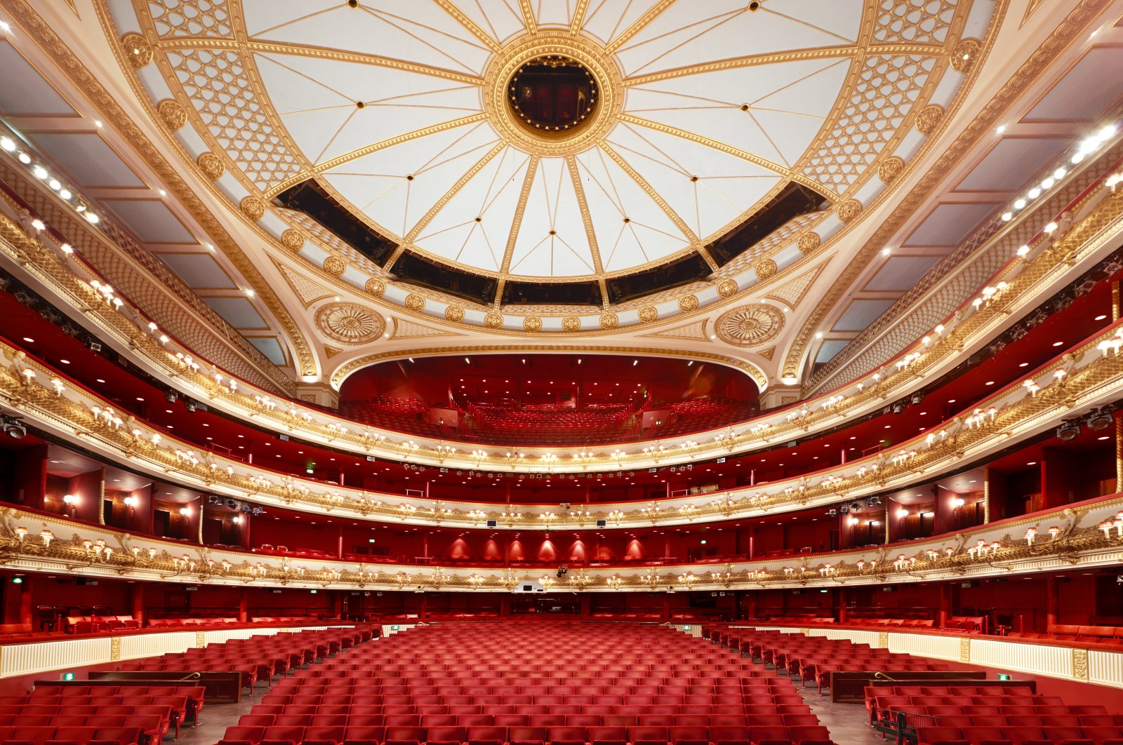 A view from the stage of the Auditorium of the Royal Opera House Covent Garden in London, U.K., Jan. 21, 2020. (Getty Images)