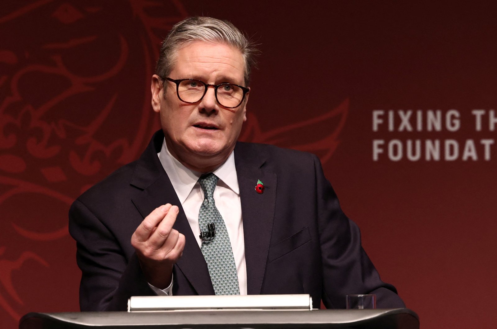 British Prime Prime Minister Keir Starmer gestures as he speaks at an event in the West Midlands, U.K., Oct. 28, 2024. (Reuters Photo)