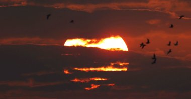 The sun rises over Kuwait City, Kuwait, Oct. 20, 2024. (AFP Photo)
