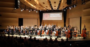 On the occasion of the 101st anniversary of the Republic of Türkiye, the Presidential Symphony Orchestra (CSO) performed a concert in Debrecen, Hungary, Oct. 28, 2024. (AA Photo)