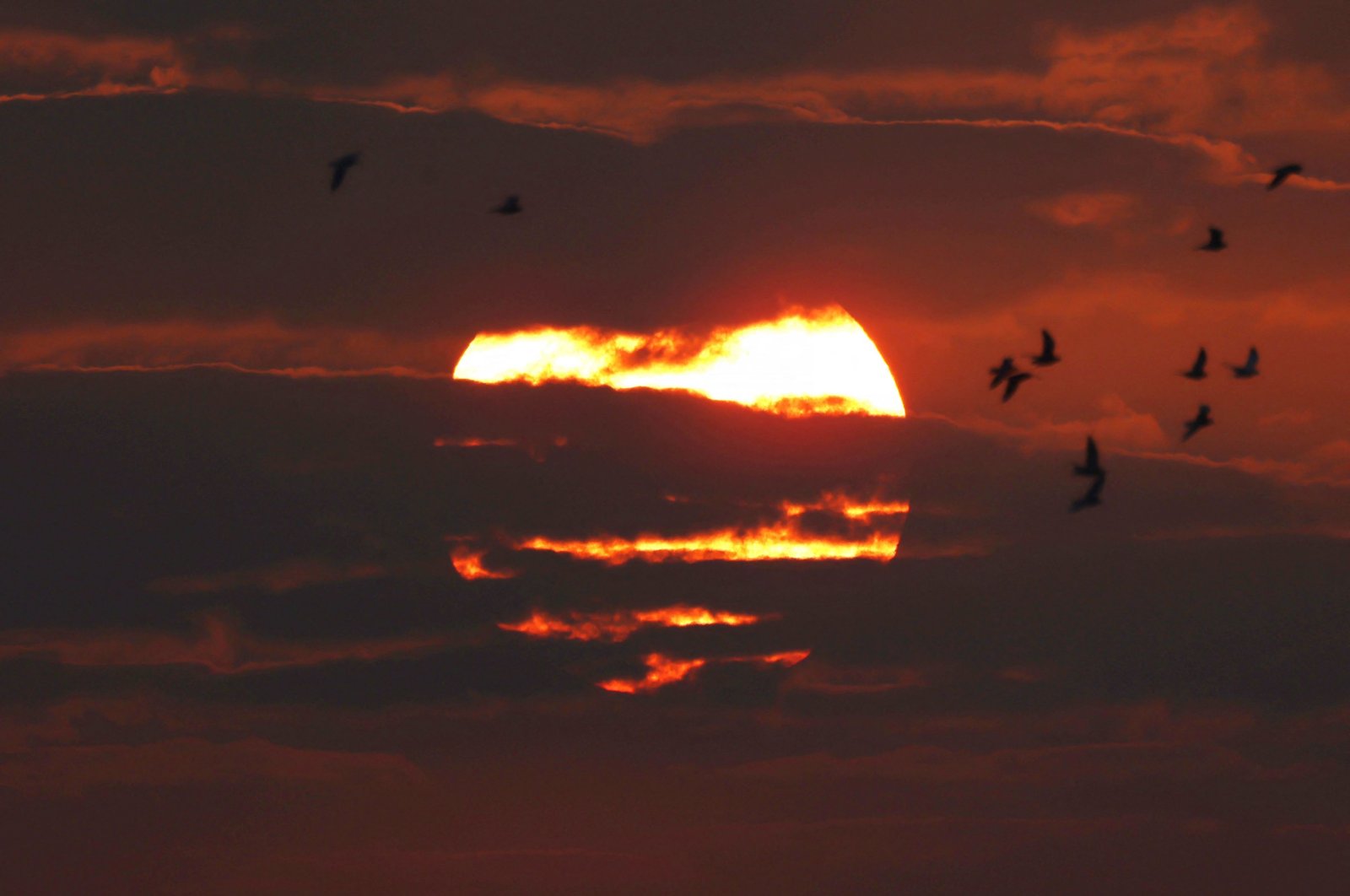 The sun rises over Kuwait City, Kuwait, Oct. 20, 2024. (AFP Photo)