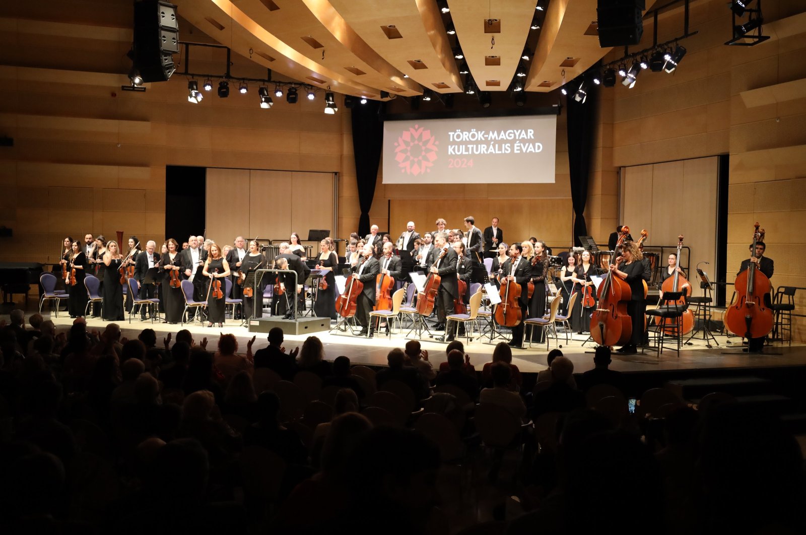 On the occasion of the 101st anniversary of the Republic of Türkiye, the Presidential Symphony Orchestra (CSO) performed a concert in Debrecen, Hungary, Oct. 28, 2024. (AA Photo)