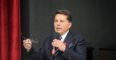 Esenyurt Mayor Ahmet Özer speaks at a municipal event in Istanbul, Türkiye, Oct. 26, 2024. (IHA Photo)