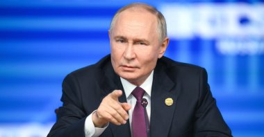 Russian President Vladimir Putin at the BRICS Summit, Kazan, Russia, Oct. 24, 2024. (İHA Photo)