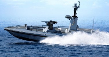 A ULAQ armored unmanned surface vessel (AUSV) is seen in this file photo provided on Oct. 30, 2024. (AA Photo)