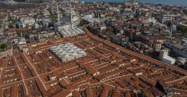 A view from the renovated rooftop of the Grand Bazaar, which offers an iconic perspective of Istanbul&#039;s historic peninsula. (Getty Images)