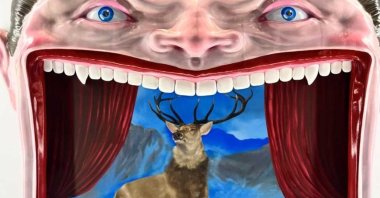 Artwork is exhibited at Contemporary Istanbul, Istanbul, Türkiye, Oct. 23, 2024. (Photo by Dilek Yalçın)