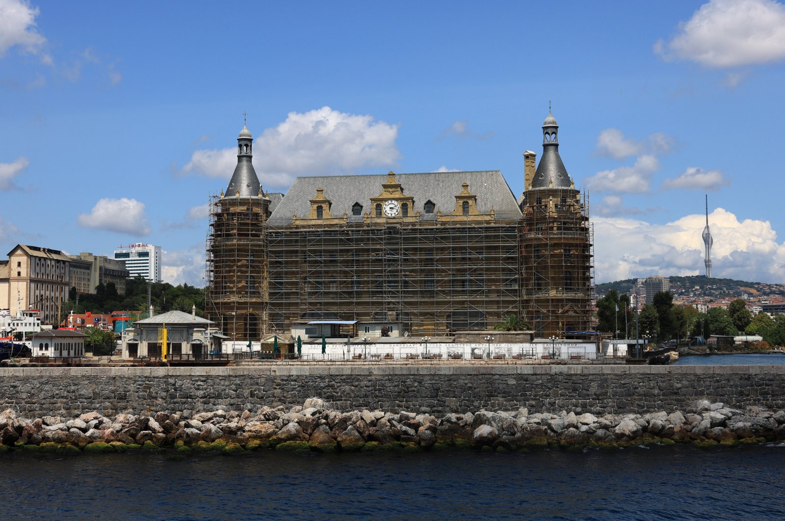 Restoration plans for Haydarpaşa Station continue in Istanbul, Türkiye, July 27, 2024. (Getty Images Photo) 