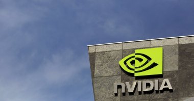 The logo of technology company Nvidia is seen at its headquarters, Santa Clara, California, U.S., Feb. 11, 2015. (Reuters Photo)
