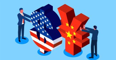 "The world is now divided into two major blocs, with limited interaction between them, while cooperation within each bloc intensifies." (Getty Images Photo)