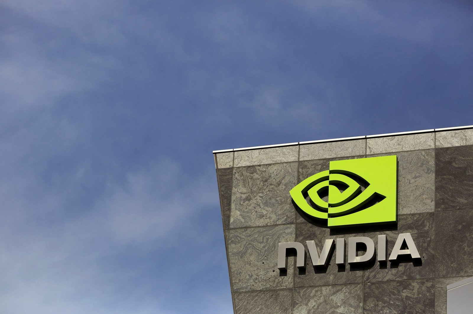 The logo of technology company Nvidia is seen at its headquarters, Santa Clara, California, U.S., Feb. 11, 2015. (Reuters Photo)