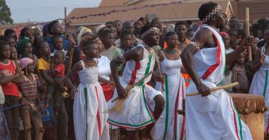 Refugees perform a traditional cultural dance during the Tumaini Festival at Dzaleka Refugee Camp in Dowa, central Malawi, Nov. 2, 2024. (AFP Photo)