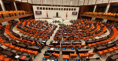 A view of the Turkish Parliament in session, Ankara, Türkiye, Oct. 30, 2024. (DHA Photo)