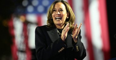 U.S. Vice President and Democratic presidential candidate Kamala Harris attends a campaign rally in Philadelphia, Pennsylvania, U.S., Nov. 4, 2024. (AFP Photo)