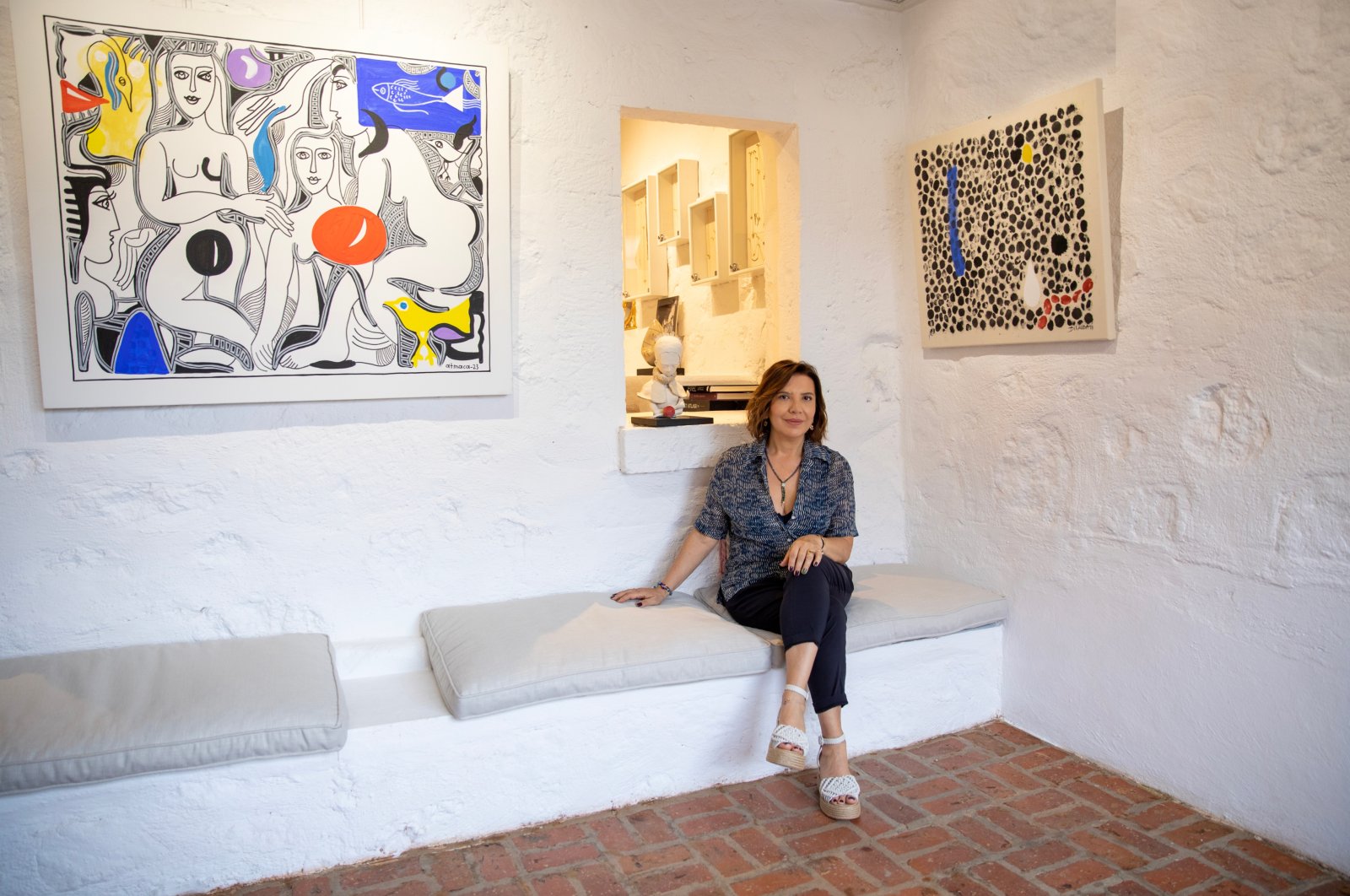 Ayşe Rodoslu poses in her boutique, 184 Dereköy. (Courtesy of Ayşe Rodoslu)