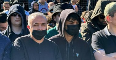 Members of Gülenist Terror Group (FETÖ) attend the funeral of ringleader Fetullah Gülen, in New Jersey, U.S., Oct. 24, 2024. (AA Photo)