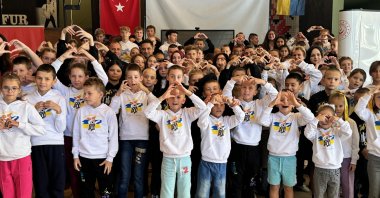 Children brought from Ukraine amid Russia's invasion are hosted by Türkiye's Ministry of Family and Social Services in Antalya, Türkiye, Nov. 6, 2024. (AA Photos)