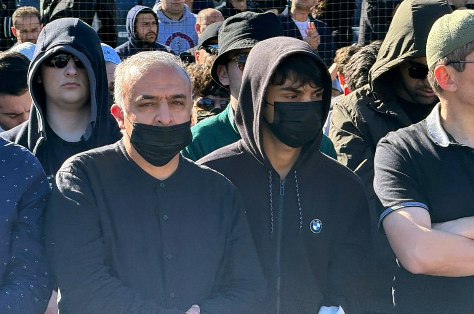 Members of Gülenist Terror Group (FETÖ) attend the funeral of ringleader Fetullah Gülen, in New Jersey, U.S., Oct. 24, 2024. (AA Photo)