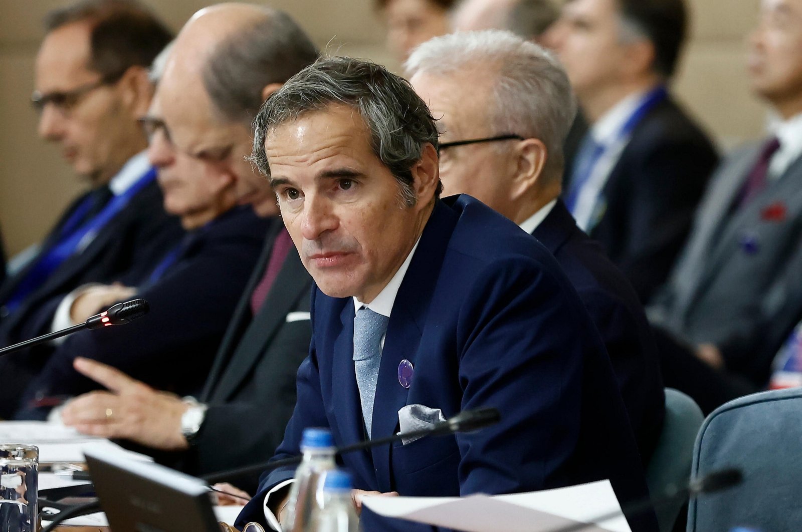  International Atomic Energy Agency (IAEA) Director General Rafael Mariano Grossi during the ministerial meeting of the IAEA World Fusion Energy Group (WFEG) at the Farnesina, the Italian Ministry of Foreign Affairs, in Rome, Italy, Nov. 6, 2024. (EPA Photo)