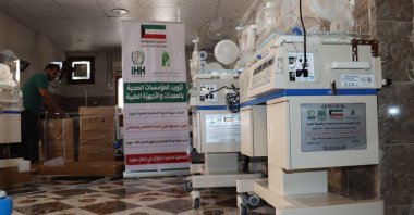 New medical equipment inside El Birnas Hospital, Idlib, Syria, Nov. 7, 2024. (DHA Photo)