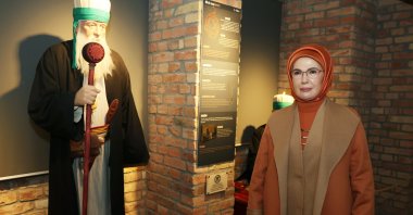 Emine Erdoğan visits the historic Gül Baba Tomb, Budapest, Hungary, Nov. 7, 2024. (AA Photo)