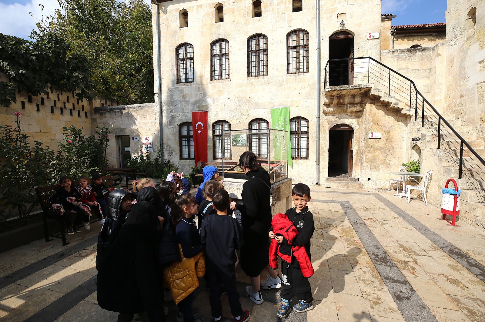 Children explore the Atatürk Memorial Museum, Gaziantep, Türkiye, Nov. 7, 2024. (AA Photo)