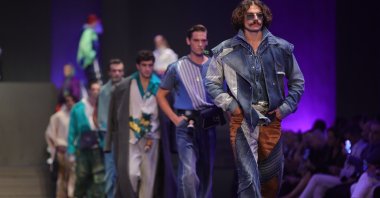 Models walk the runway at the Koza Young Fashion Designers Competition in Istanbul, Türkiye, Sep. 29, 2023. (Courtesy of IHKIB)