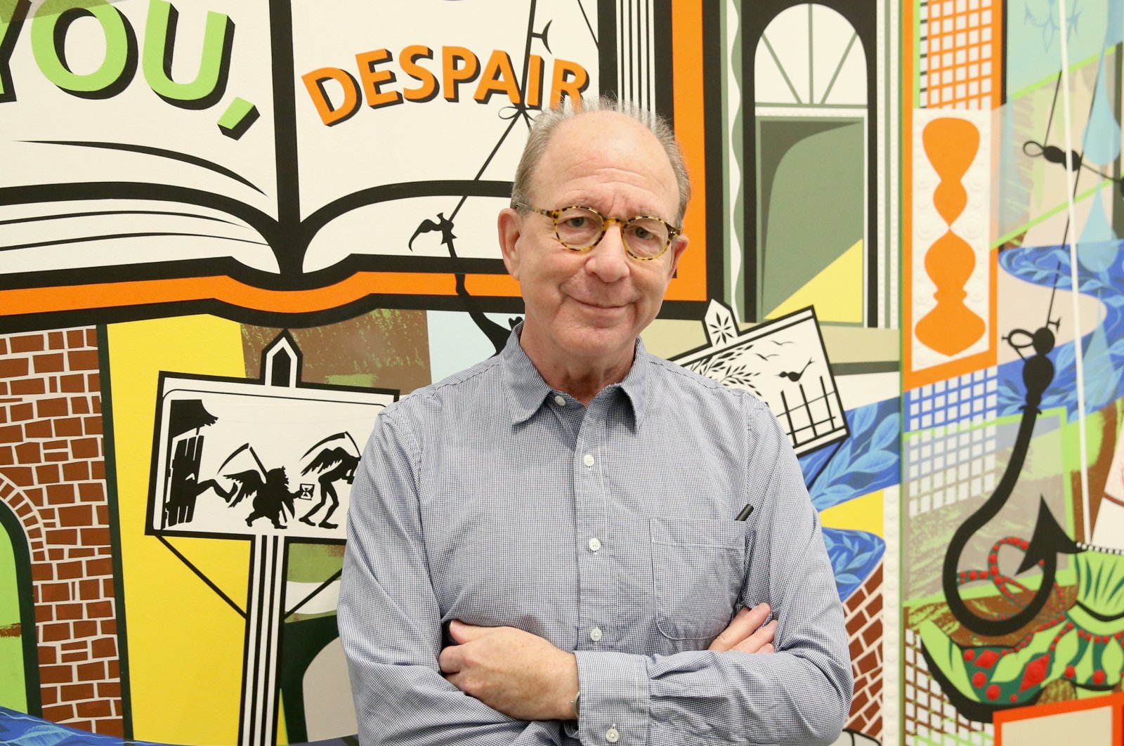 Jerry Saltz attends Jerry Saltz&#039;s Mad Masterly Tour of the Broad during Vulture Festival presented by AT&amp;T at The Broad in Los Angeles, U.S., Nov. 17, 2018. (Getty Images)