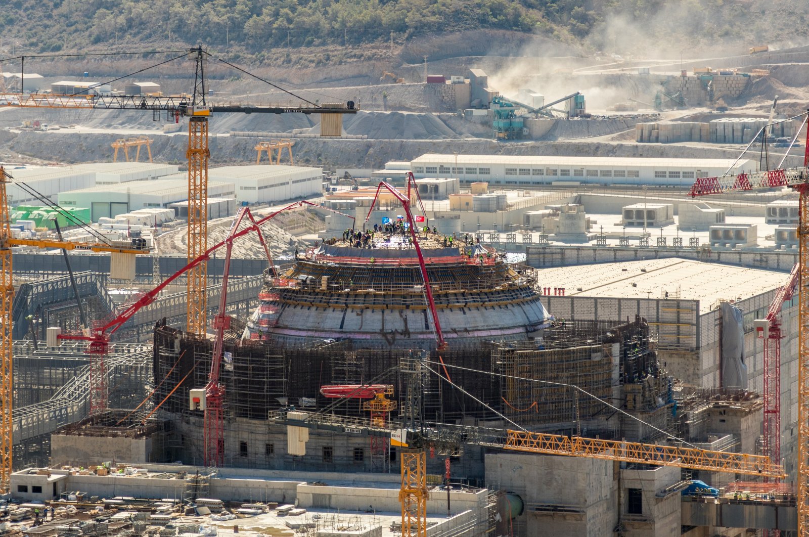 A general view of the construction site of Türkiye&#039;s first nuclear power plant in the southern province of Mersin, Türkiye, Nov. 11, 2024. (AA Photo)