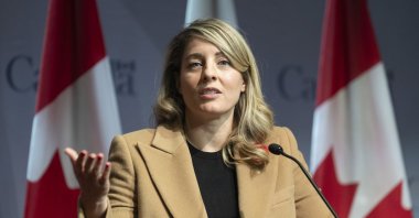 Canada's Foreign Minister Melanie Joly responds to a question during a news conference in Ottawa, Canada, Nov. 1, 2024. (AP Photo)