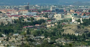 A view shows the town of Khankendi, following liberation by the Azerbaijani armed forces, Karabakh, Azerbaijan, Oct. 2, 2023. (Reuters Photo)